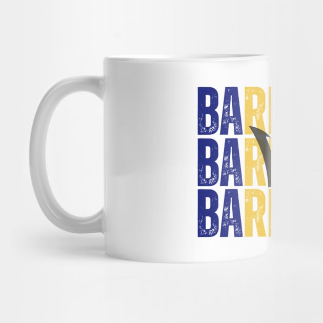 Barbados flag, barbadian flag by eka123